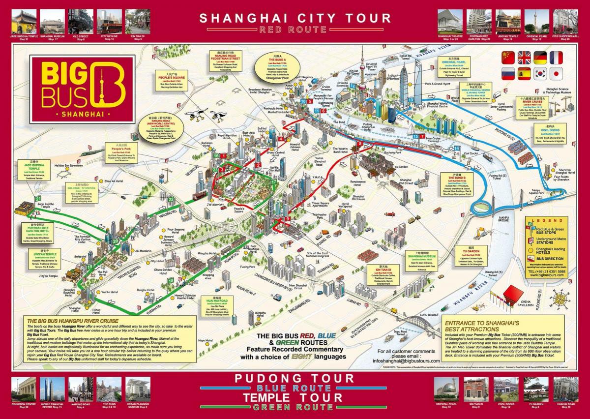 Shanghai-Karte Big Bus
